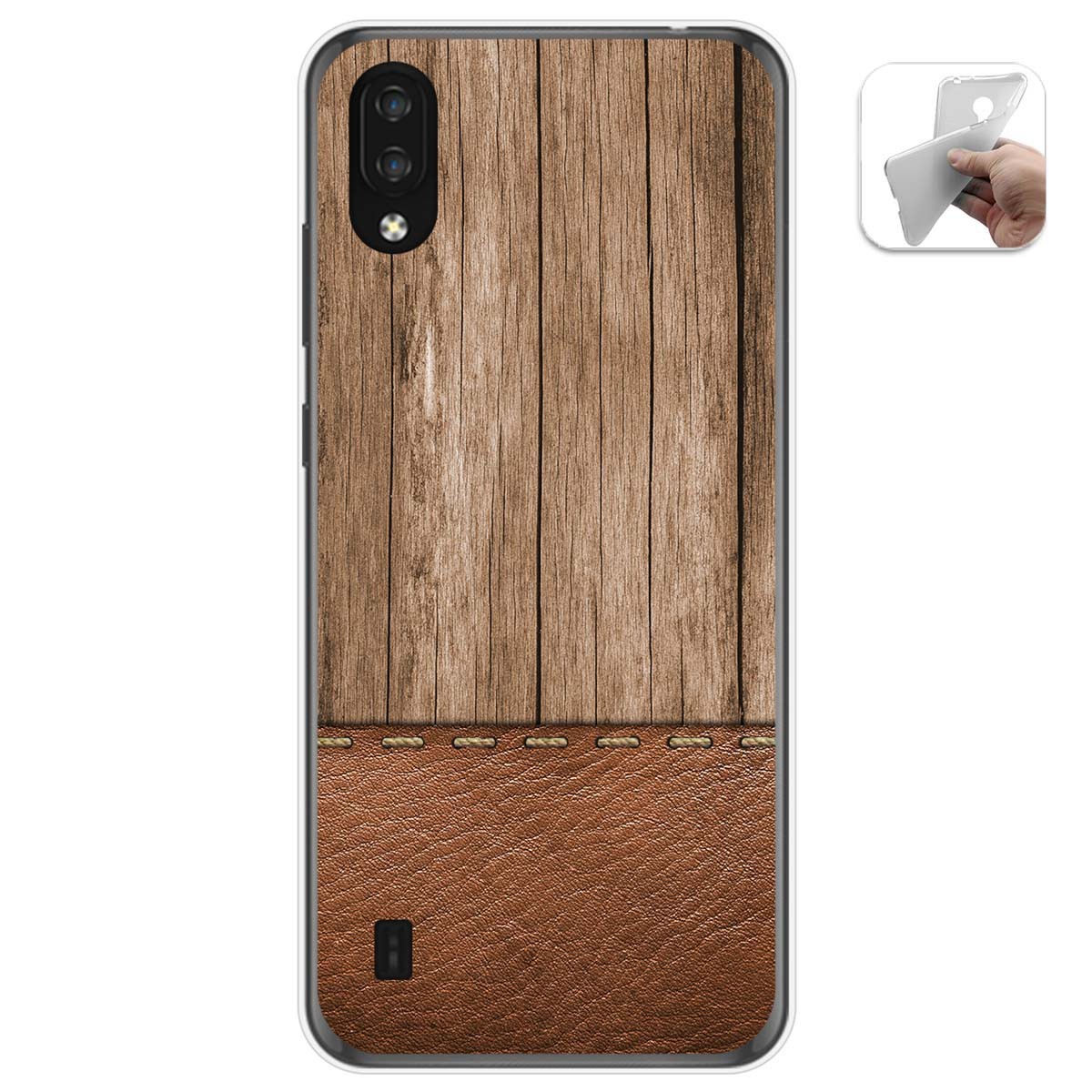 Funda Gel Tpu para Zte Blade A5 2020 diseño Madera 09 Dibujos
