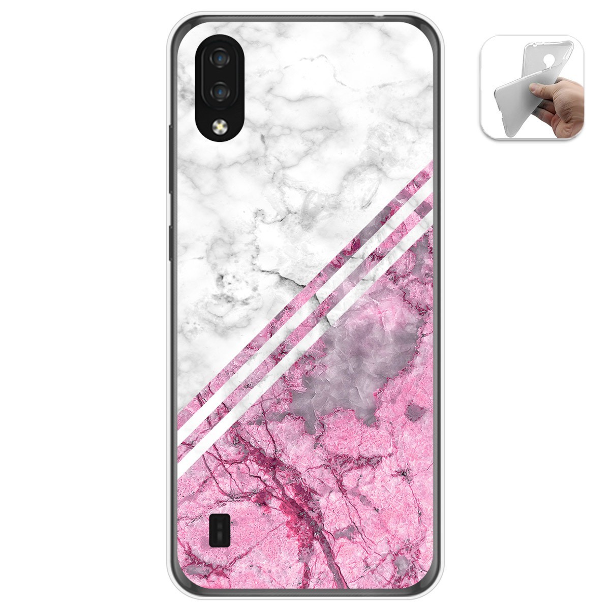 Funda Gel Tpu para Zte Blade A5 2020 diseño Mármol 03 Dibujos