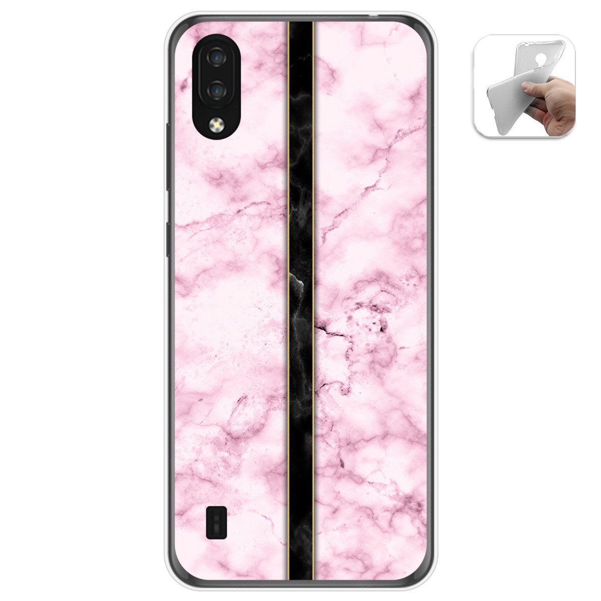 Funda Gel Tpu para Zte Blade A5 2020 diseño Mármol 04 Dibujos