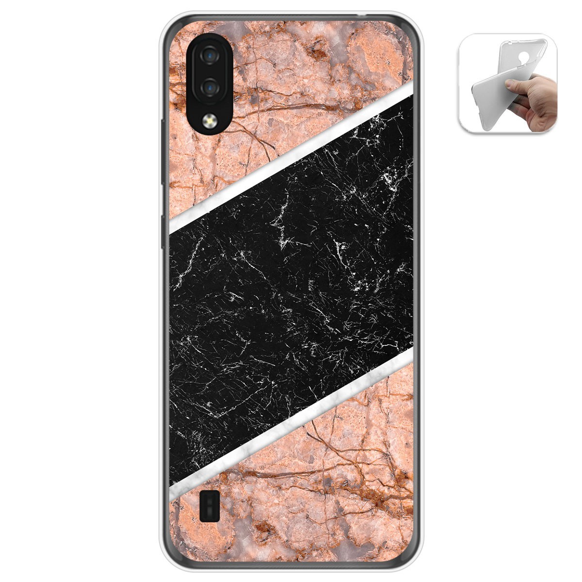 Funda Gel Tpu para Zte Blade A5 2020 diseño Mármol 07 Dibujos