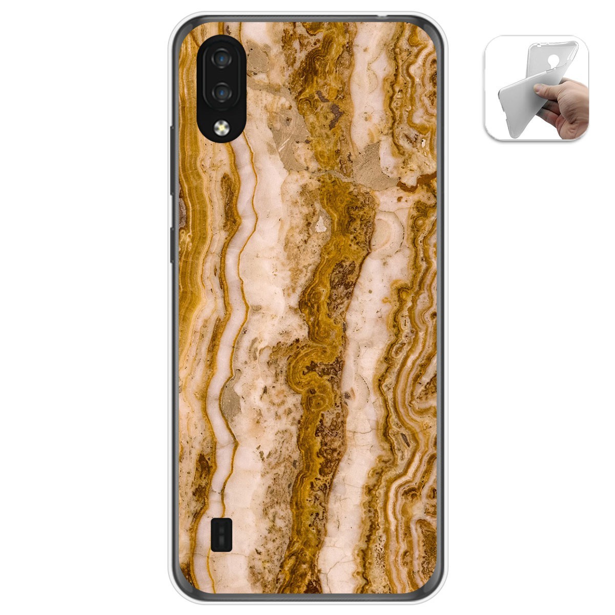 Funda Gel Tpu para Zte Blade A5 2020 diseño Mármol 10 Dibujos