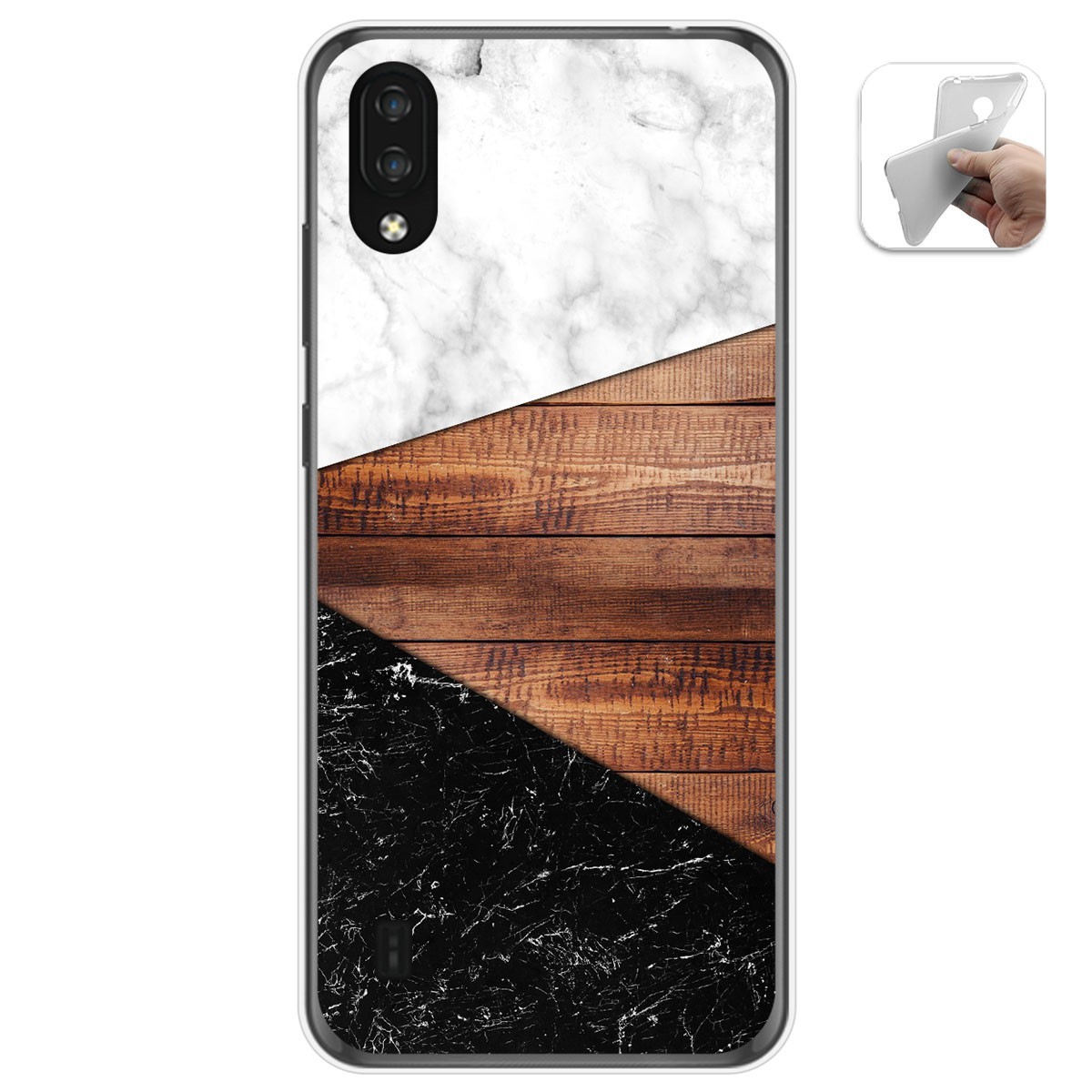Funda Gel Tpu para Zte Blade A5 2020 diseño Mármol 11 Dibujos