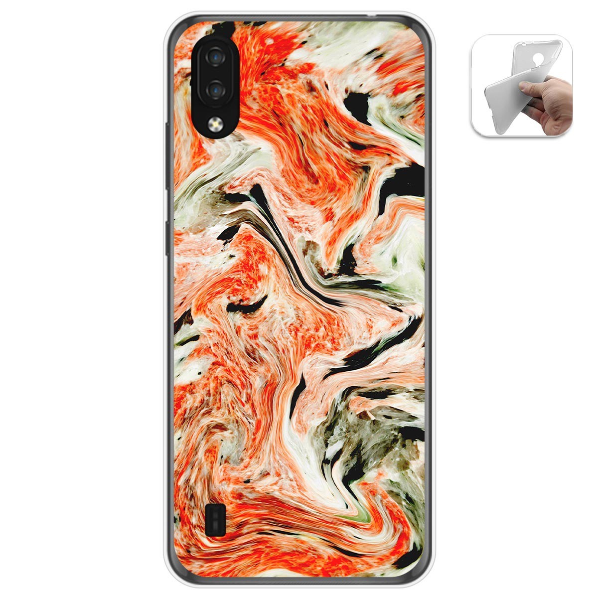 Funda Gel Tpu para Zte Blade A5 2020 diseño Mármol 12 Dibujos