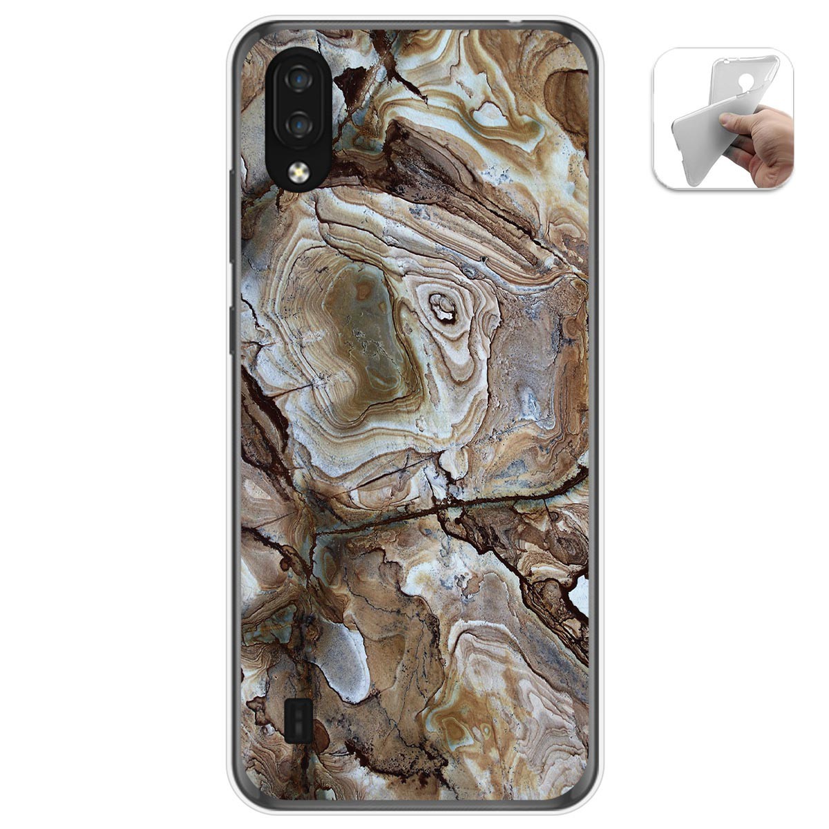 Funda Gel Tpu para Zte Blade A5 2020 diseño Mármol 14 Dibujos