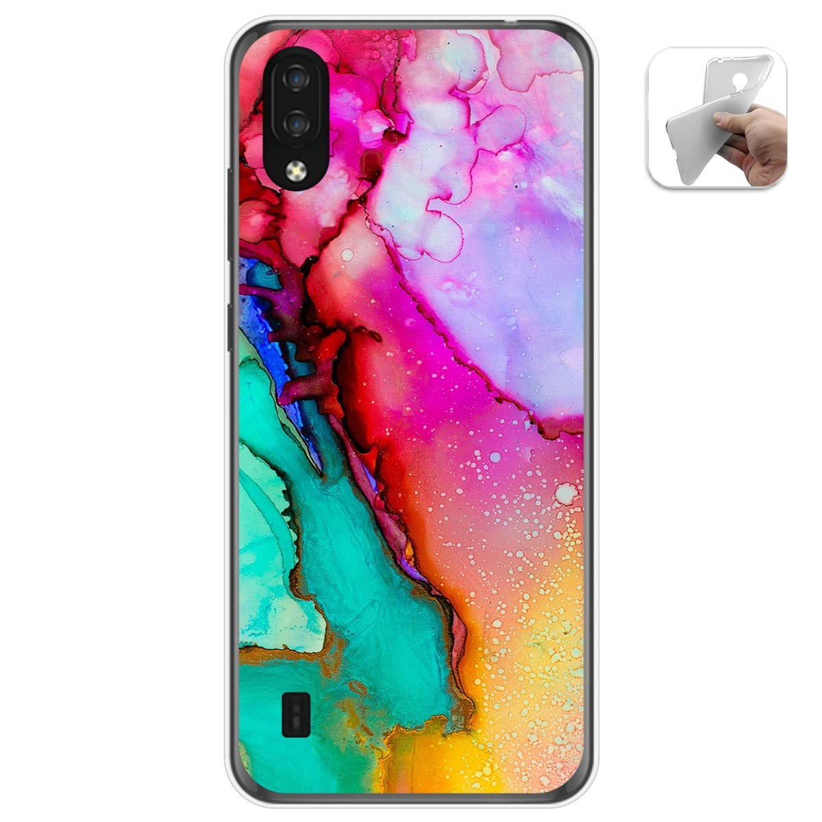 Funda Gel Tpu para Zte Blade A5 2020 diseño Mármol 15 Dibujos