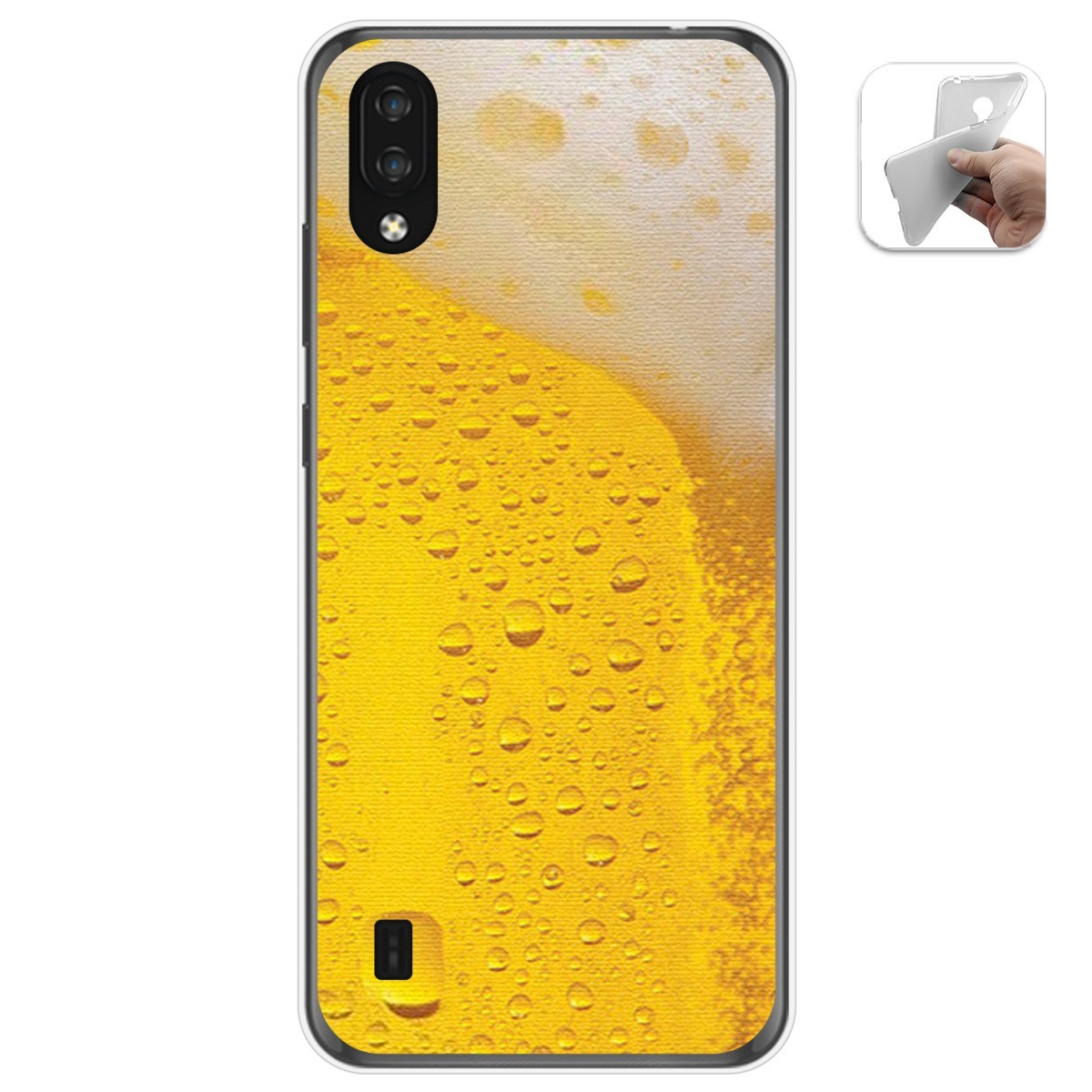 Funda Gel Tpu para Zte Blade A5 2020 diseño Cerveza Dibujos