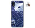 Funda Gel Tpu para Zte Blade A5 2020 diseño Circuito Dibujos
