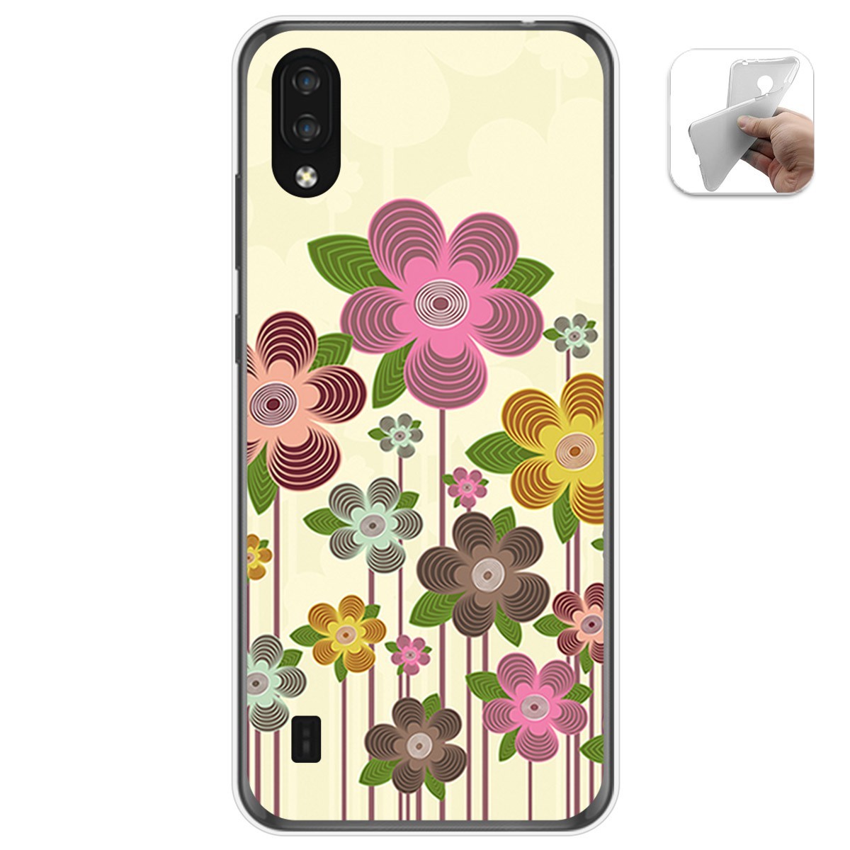 Funda Gel Tpu para Zte Blade A5 2020 diseño Primavera En Flor Dibujos