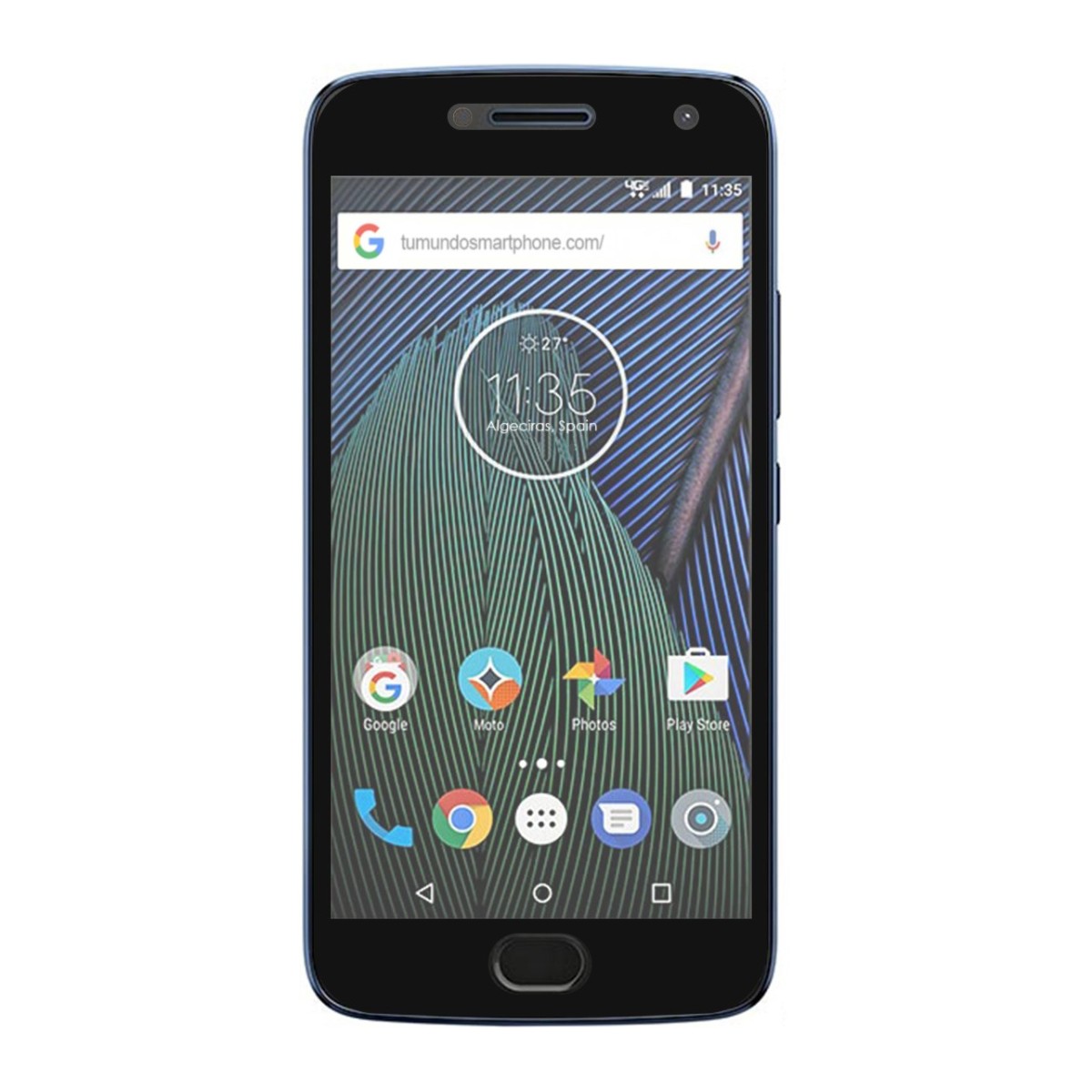 Protector Cristal Templado Frontal Completo Negro para Lenovo Moto G5 Plus Vidrio