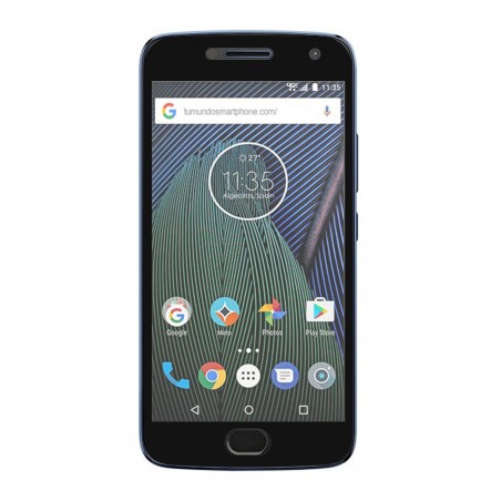 Protector Cristal Templado Frontal Completo Negro para Lenovo Moto G5 Plus Vidrio