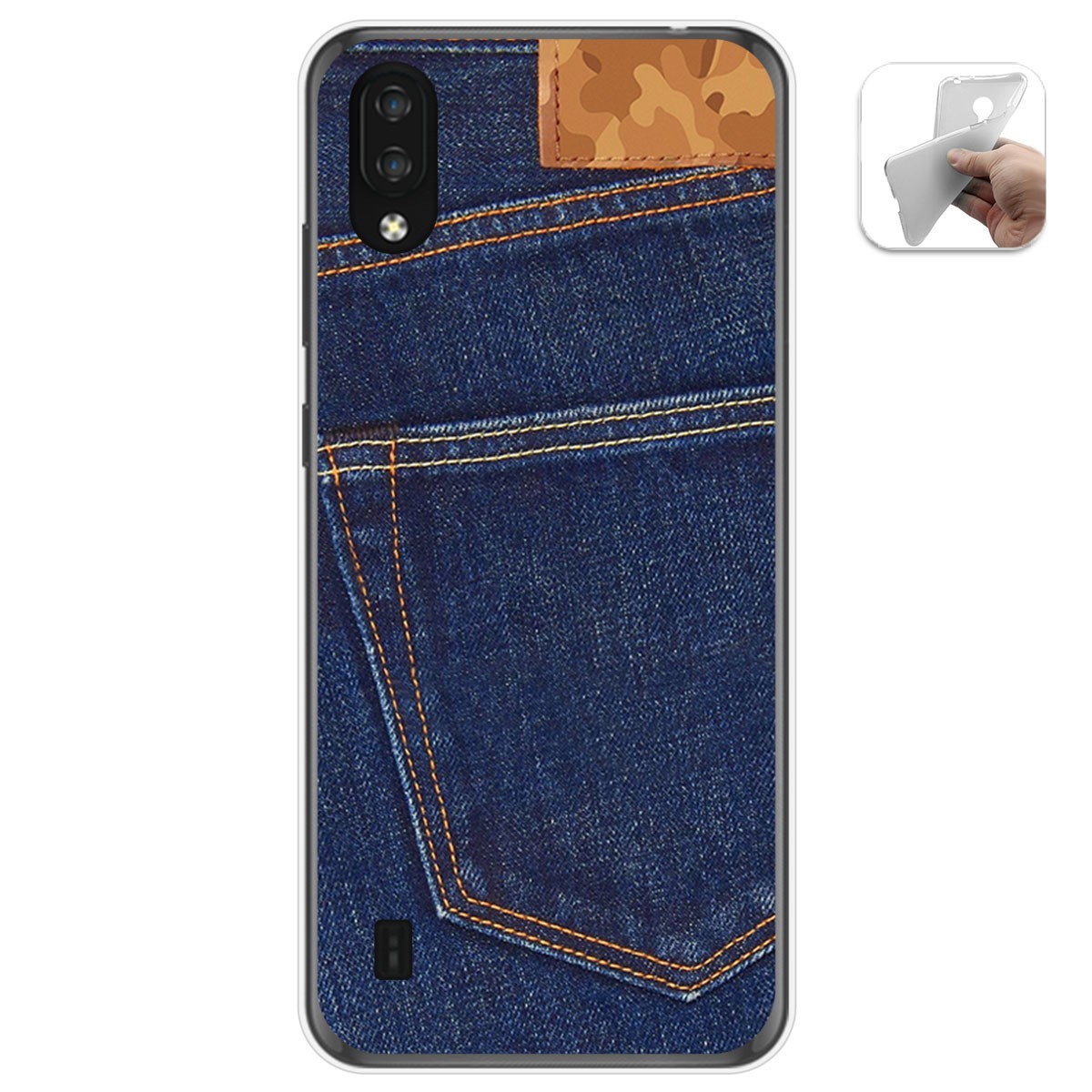 Funda Gel Tpu para Zte Blade A5 2020 diseño Vaquero Dibujos