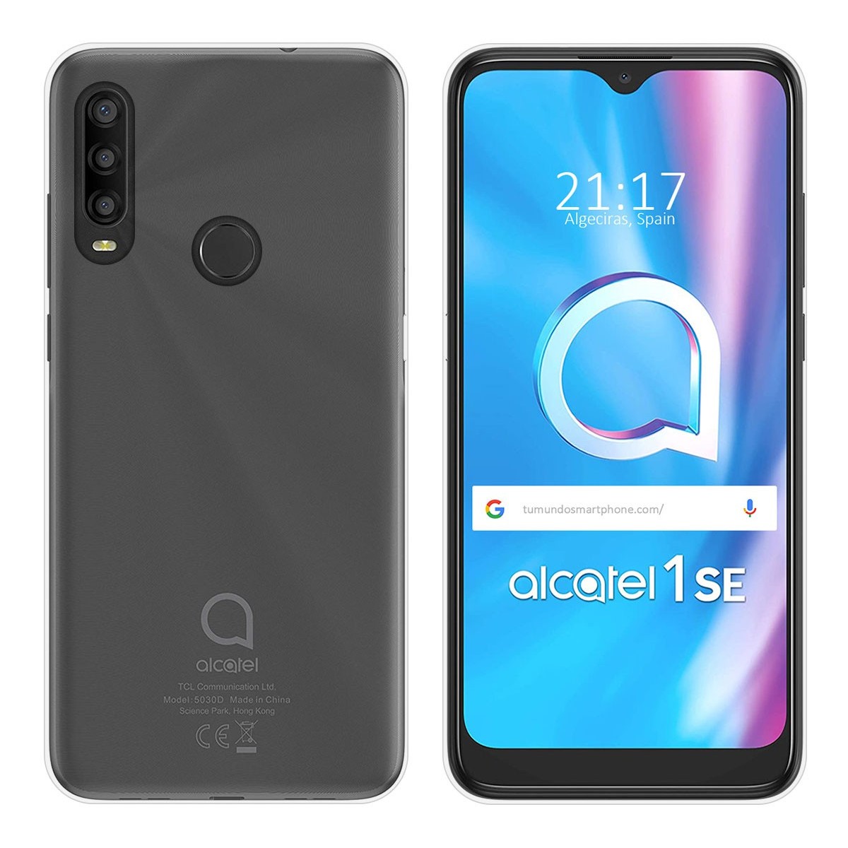 Funda Silicona Gel TPU Transparente para Alcatel 1SE 2020