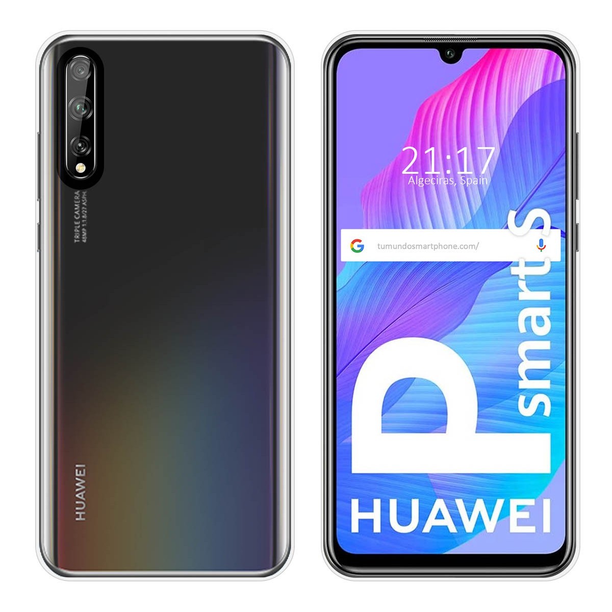 Funda Silicona Gel TPU Transparente para Huawei P Smart S / Y8p