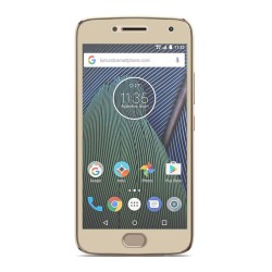 Protector Cristal Templado Frontal Completo Dorado para Lenovo Moto G5 Plus Vidrio 2