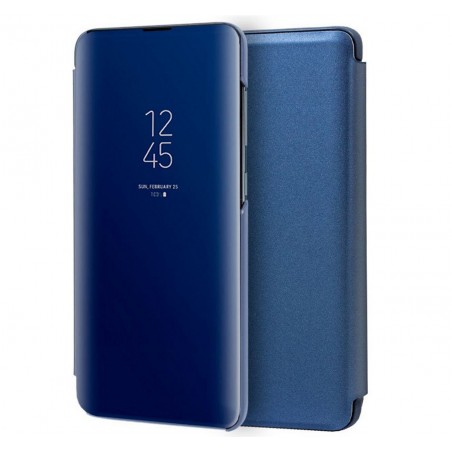 Funda Flip Cover Clear View para Samsung Galaxy M31 color Azul