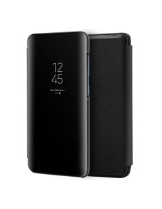 Funda Flip Cover Clear View para Samsung Galaxy M31 color Negra