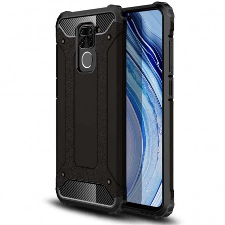 Funda Tipo Hybrid Tough Armor (Pc+Tpu) Negra para Xiaomi Redmi Note 9