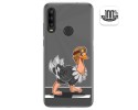 Funda Gel Transparente para Alcatel 1SE 2020 diseño Avestruz Dibujos