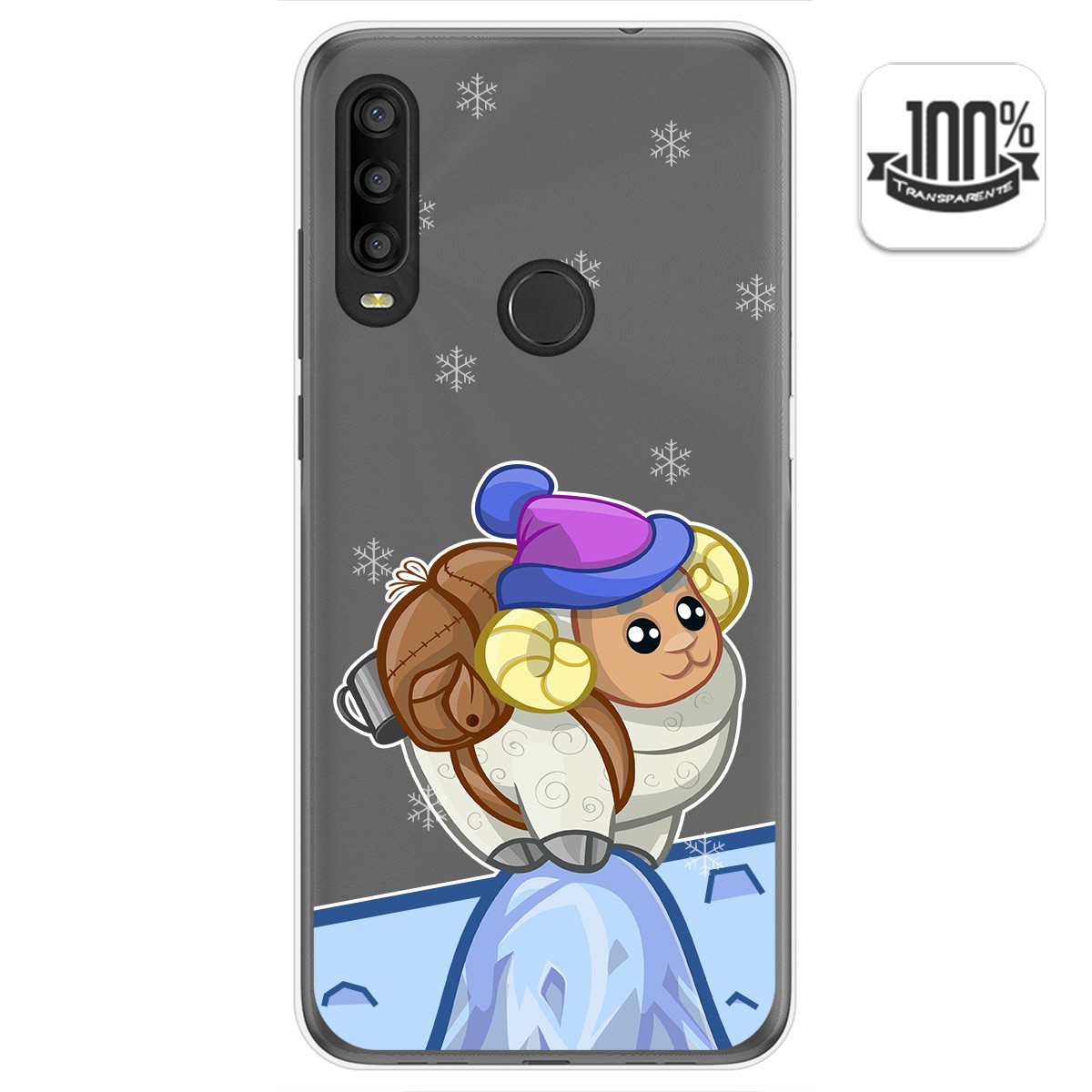 Funda Gel Transparente para Alcatel 1SE 2020 diseño Cabra Dibujos