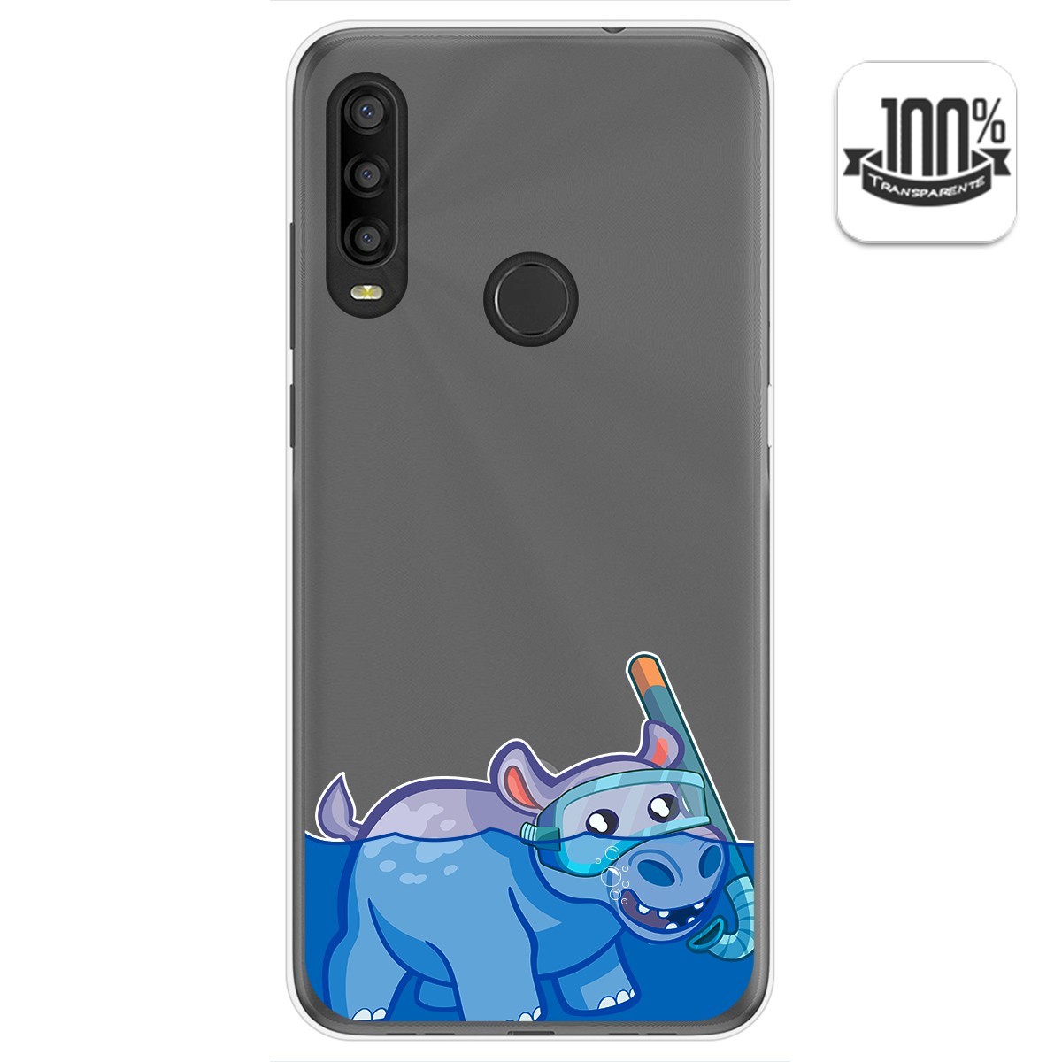 Funda Gel Transparente para Alcatel 1SE 2020 diseño Hipo Dibujos