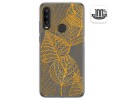Funda Gel Transparente para Alcatel 1SE 2020 diseño Hojas Dibujos