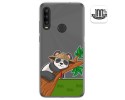 Funda Gel Transparente para Alcatel 1SE 2020 diseño Panda Dibujos
