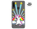 Funda Gel Transparente para Alcatel 1SE 2020 diseño Unicornio Dibujos