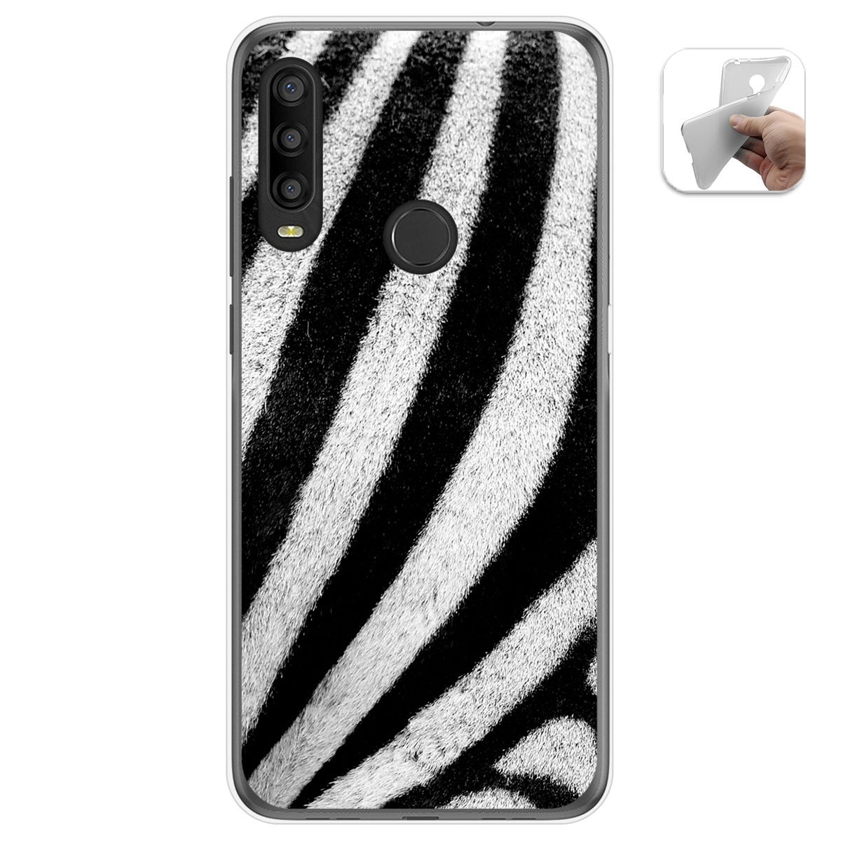 Funda Gel Tpu para Alcatel 1SE 2020 diseño Animal 02 Dibujos