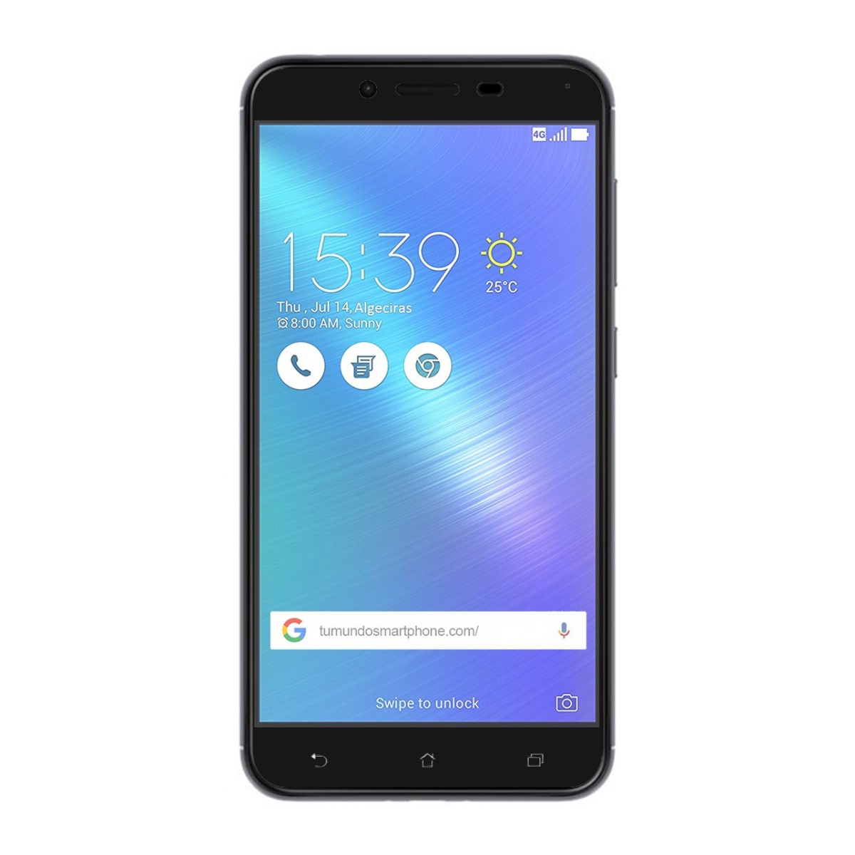 Protector Cristal Templado Frontal Completo Negro para Asus Zenfone 3 Max 5.5" Zc553Kl Vidrio