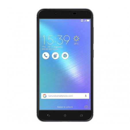 Protector Cristal Templado Frontal Completo Negro para Asus Zenfone 3 Max 5.5" Zc553Kl Vidrio