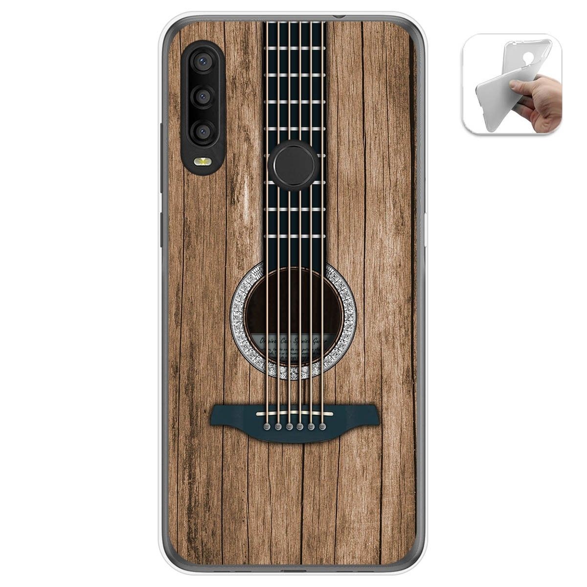 Funda Gel Tpu para Alcatel 1SE 2020 diseño Madera 11 Dibujos