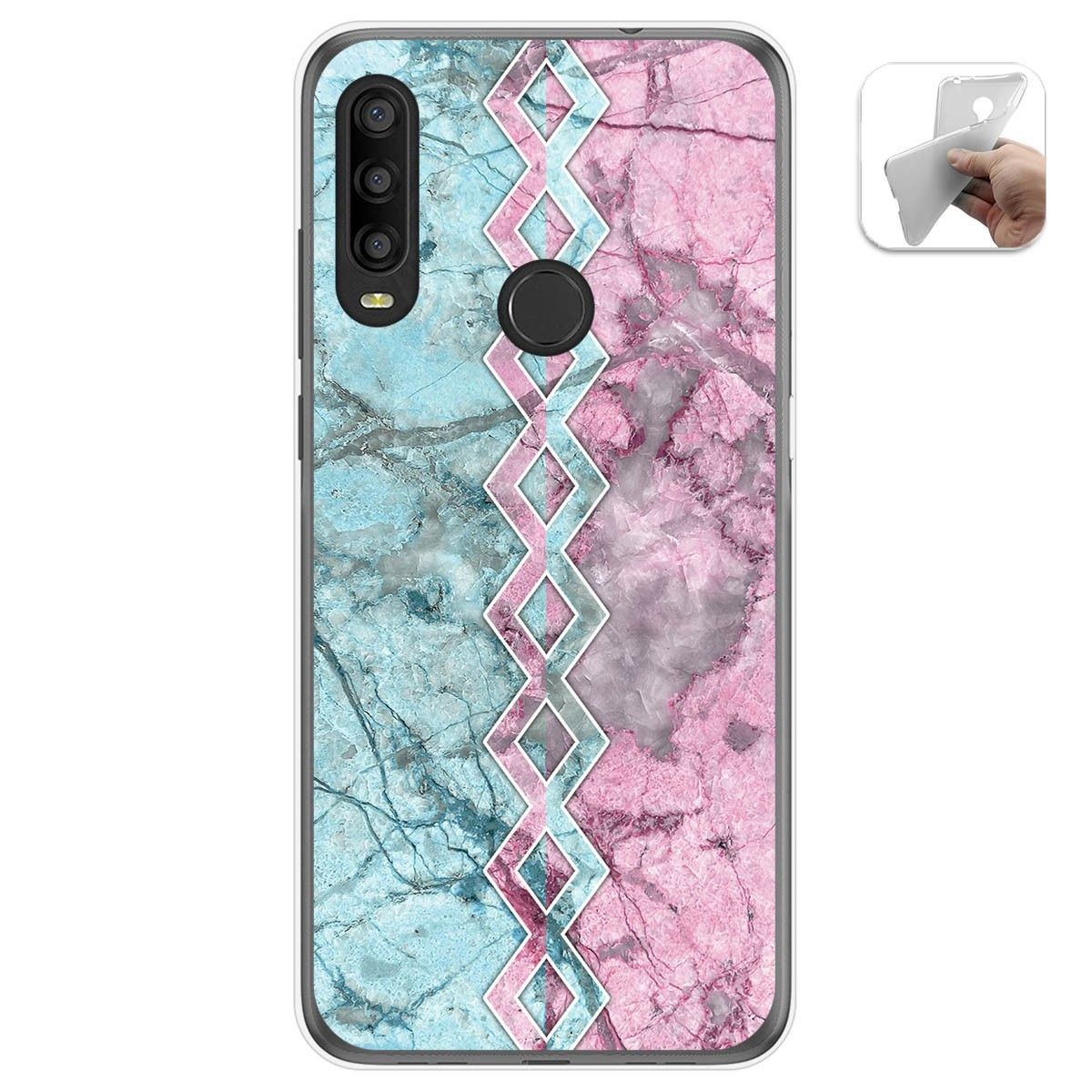 Funda Gel Tpu para Alcatel 1SE 2020 diseño Mármol 08 Dibujos