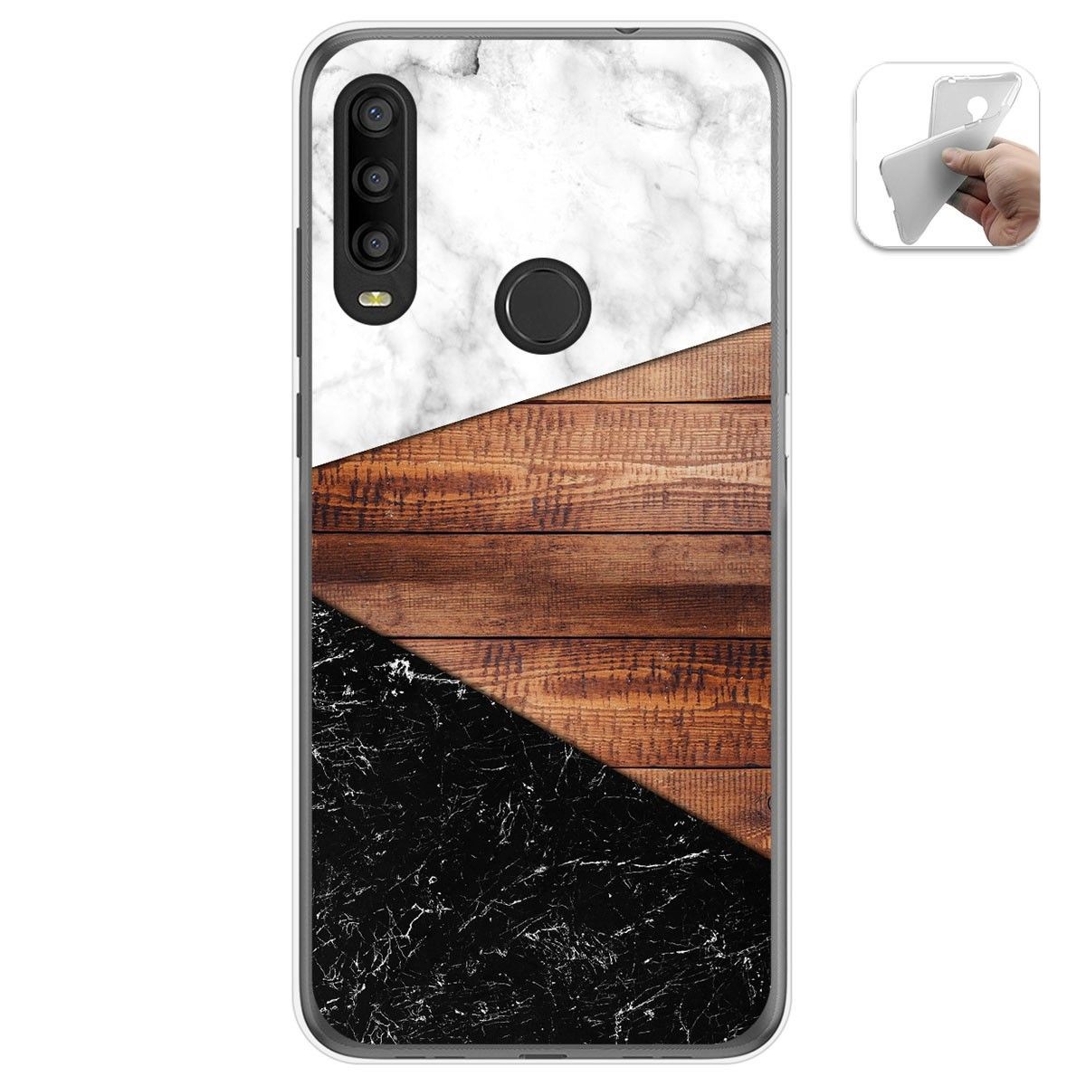 Funda Gel Tpu para Alcatel 1SE 2020 diseño Mármol 11 Dibujos