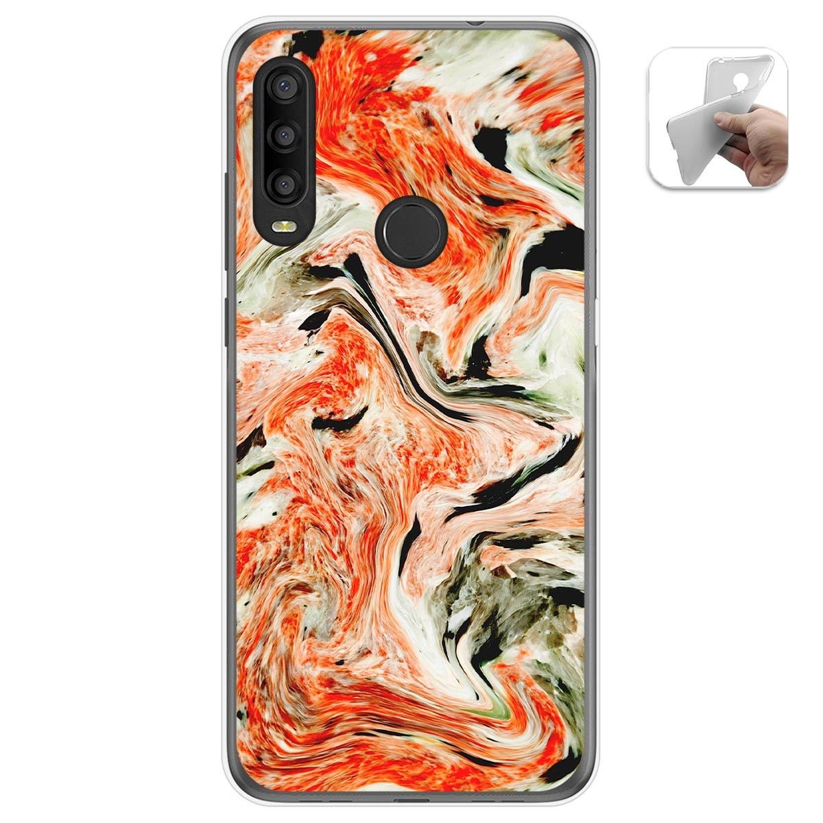 Funda Gel Tpu para Alcatel 1SE 2020 diseño Mármol 12 Dibujos