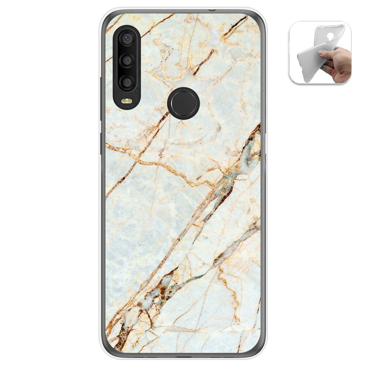 Funda Gel Tpu para Alcatel 1SE 2020 diseño Mármol 13 Dibujos