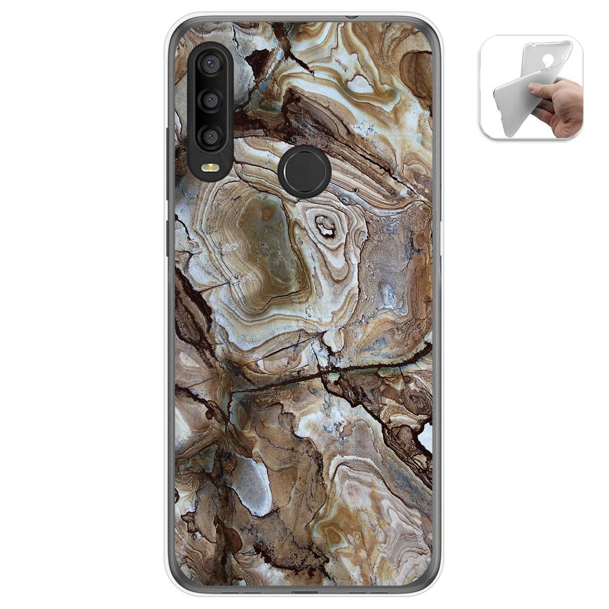 Funda Gel Tpu para Alcatel 1SE 2020 diseño Mármol 14 Dibujos