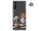 Funda Gel Transparente para Huawei P Smart S / Y8p diseño Avestruz Dibujos