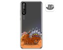 Funda Gel Transparente para Huawei P Smart S / Y8p diseño Bufalo Dibujos
