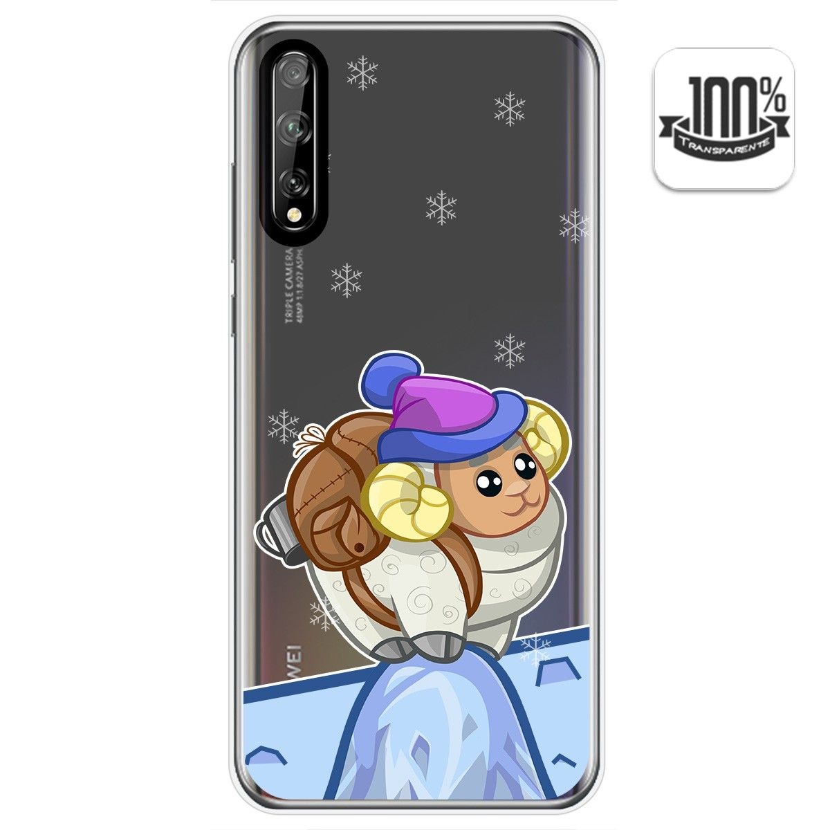 Funda Gel Transparente para Huawei P Smart S / Y8p diseño Cabra Dibujos