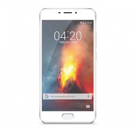 Protector Cristal Templado Frontal Completo Blanco para Meizu M5 Note Vidrio