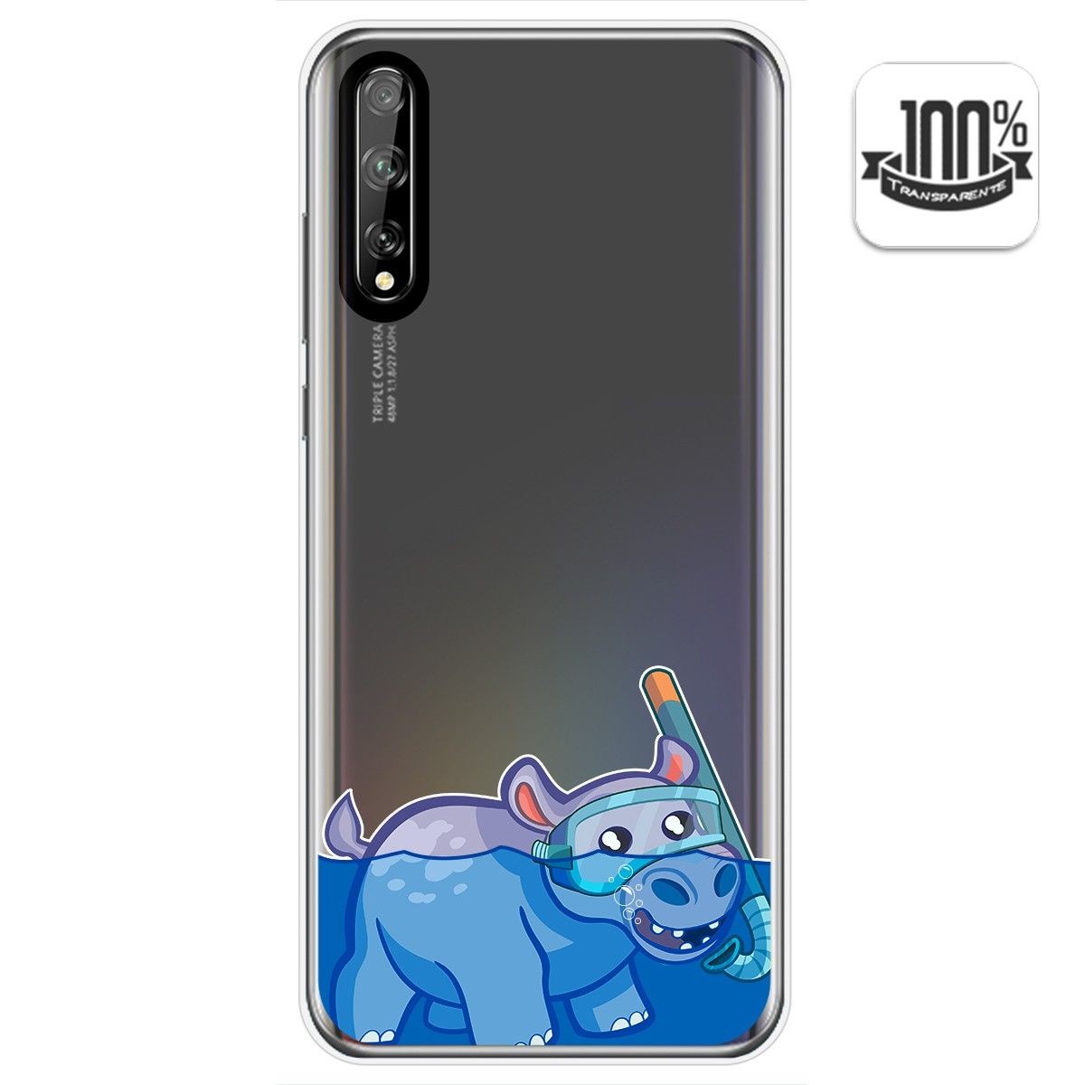Funda Gel Transparente para Huawei P Smart S / Y8p diseño Hipo Dibujos