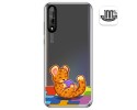 Funda Gel Transparente para Huawei P Smart S / Y8p diseño Leopardo Dibujos