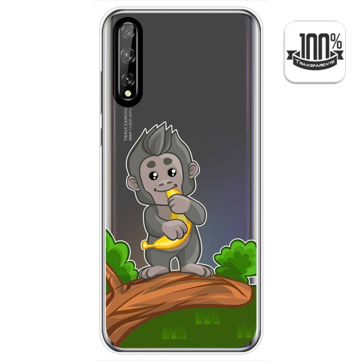 Funda Gel Transparente para Huawei P Smart S / Y8p diseño Mono Dibujos