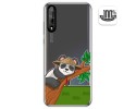 Funda Gel Transparente para Huawei P Smart S / Y8p diseño Panda Dibujos