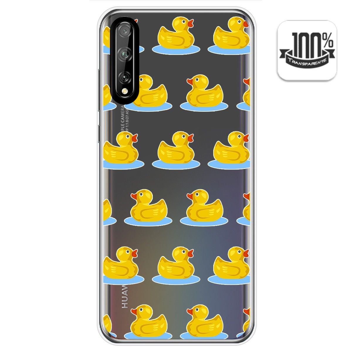 Funda Gel Transparente para Huawei P Smart S / Y8p diseño Pato Dibujos