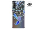 Funda Gel Transparente para Huawei P Smart S / Y8p diseño Plumas Dibujos