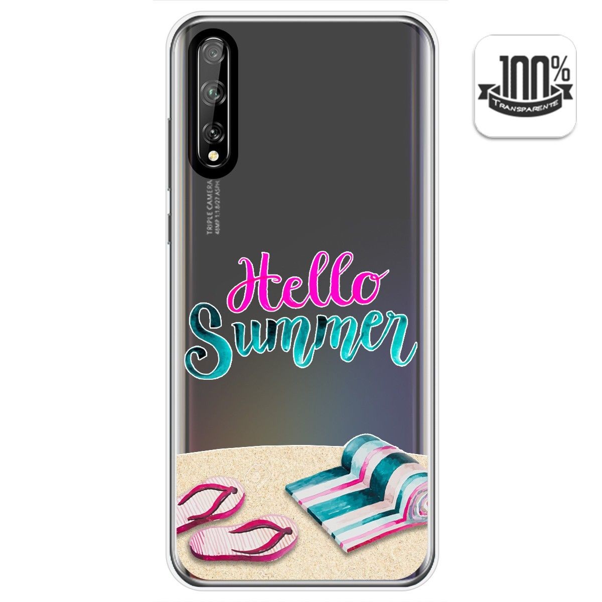 Funda Gel Transparente para Huawei P Smart S / Y8p diseño Summer Dibujos