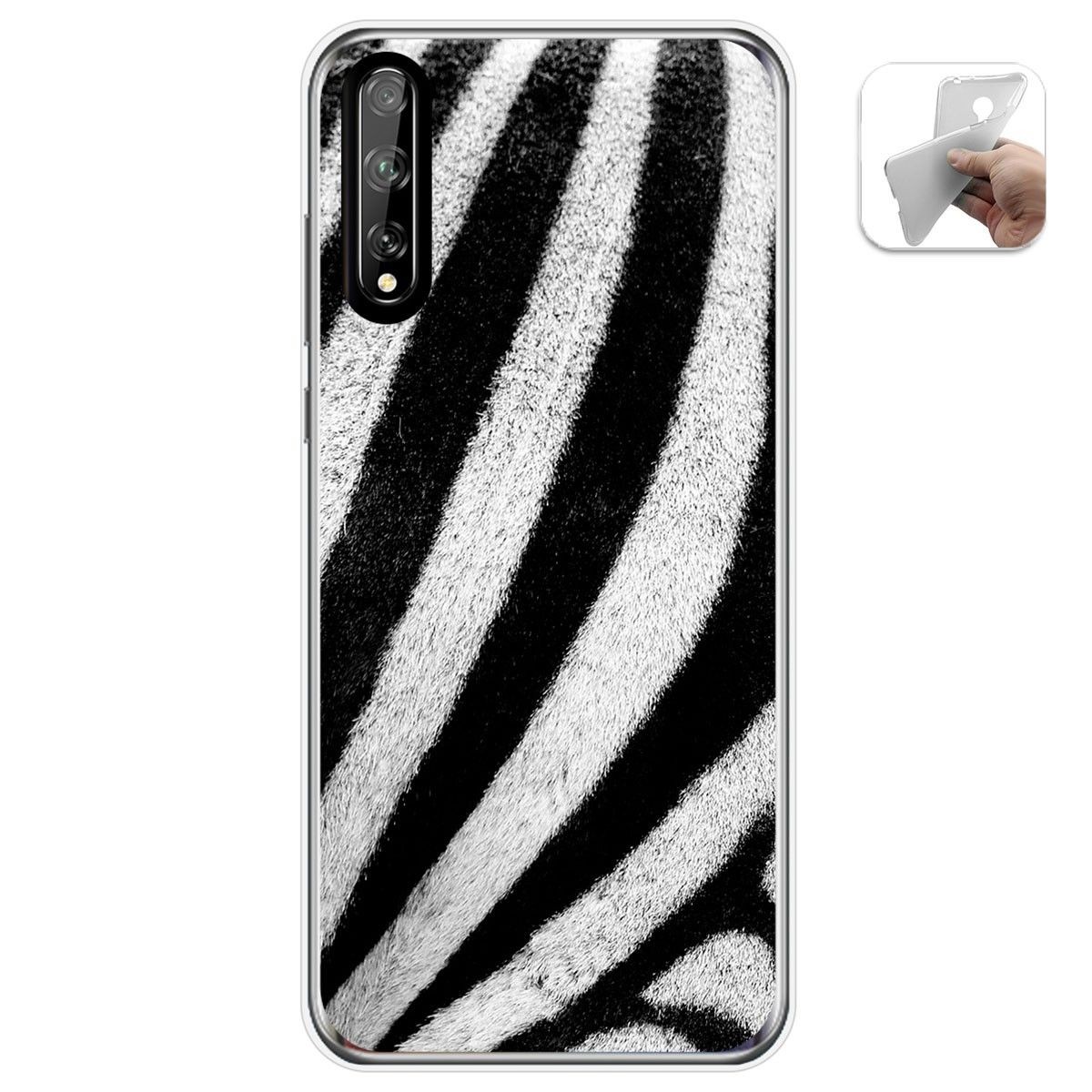 Funda Gel Tpu para Huawei P Smart S / Y8p diseño Animal 02 Dibujos