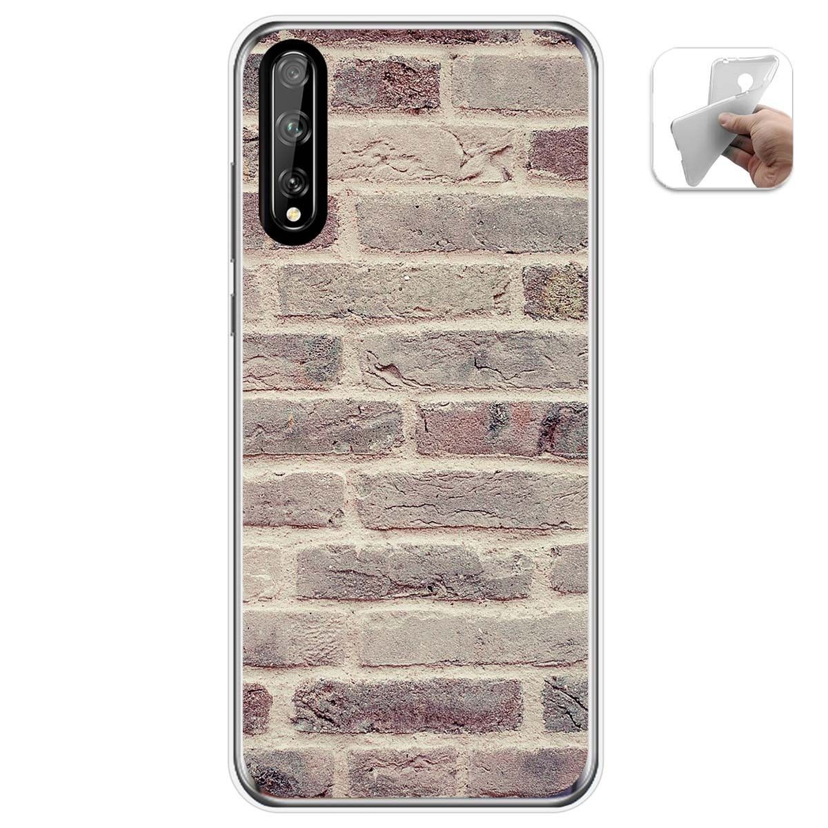 Funda Gel Tpu para Huawei P Smart S / Y8p diseño Ladrillo 01 Dibujos