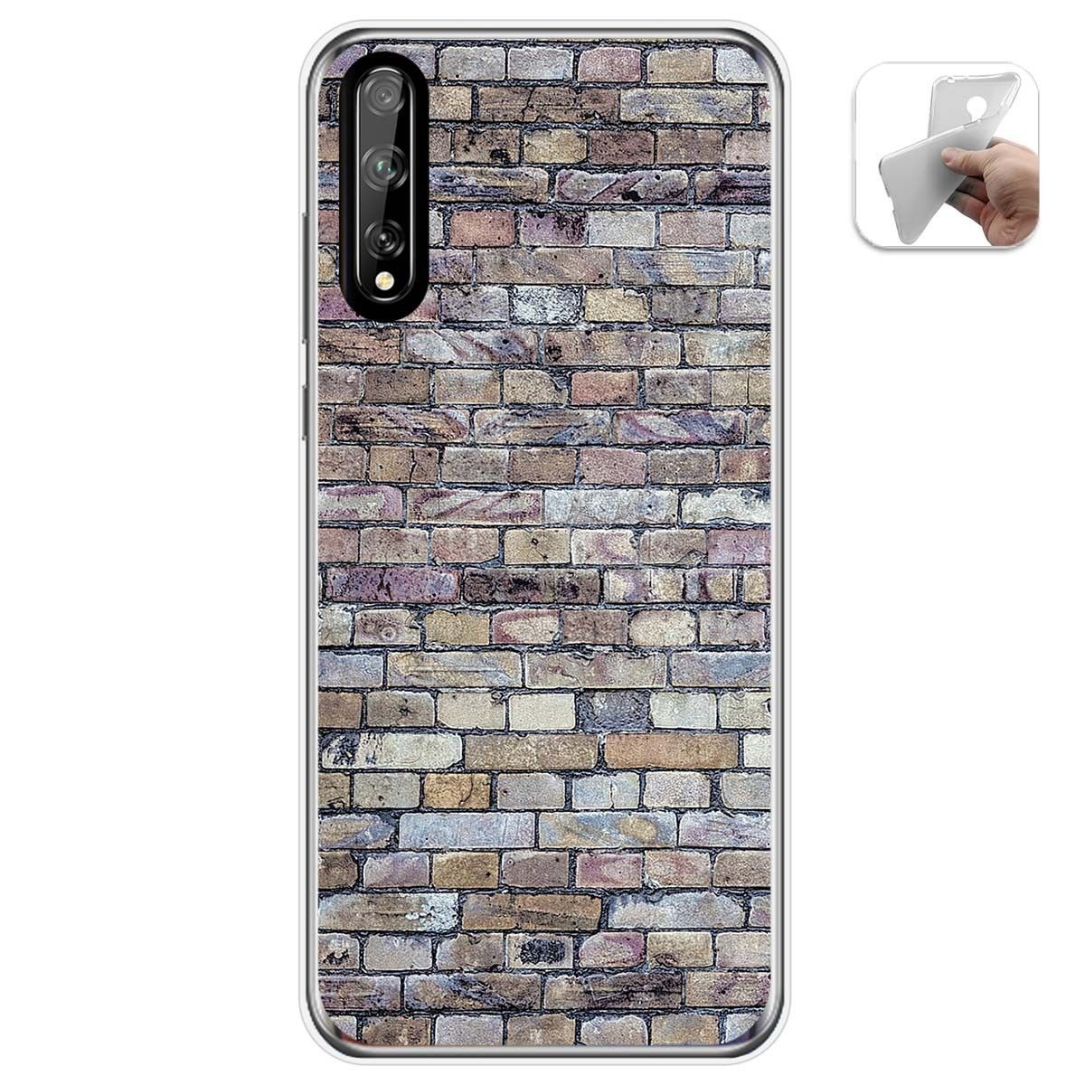 Funda Gel Tpu para Huawei P Smart S / Y8p diseño Ladrillo 02 Dibujos